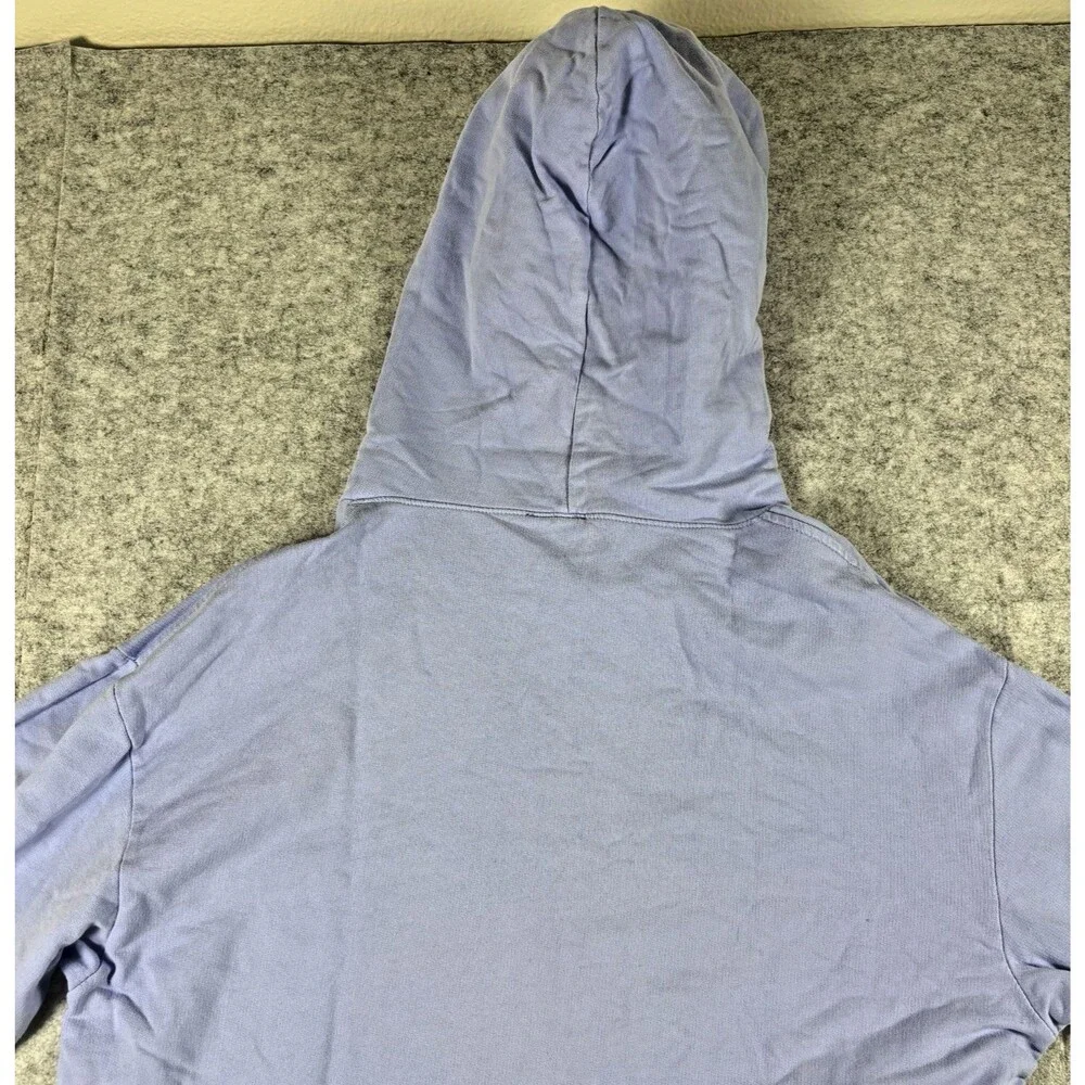 Mega Yacht Blue Purple Oversized Graphic Hoodie Sweatshirt 100% Cotton Womens OS